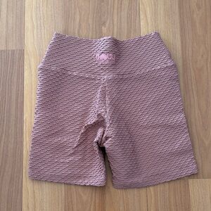 Booty by Brabants Croco Blush Pink bike shorts. One size.